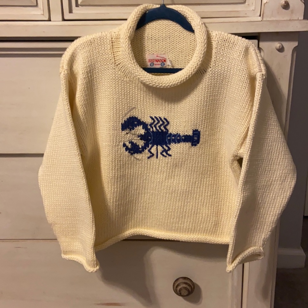 Only worn once! Excellent condition. Hand knit rollneck sweater.